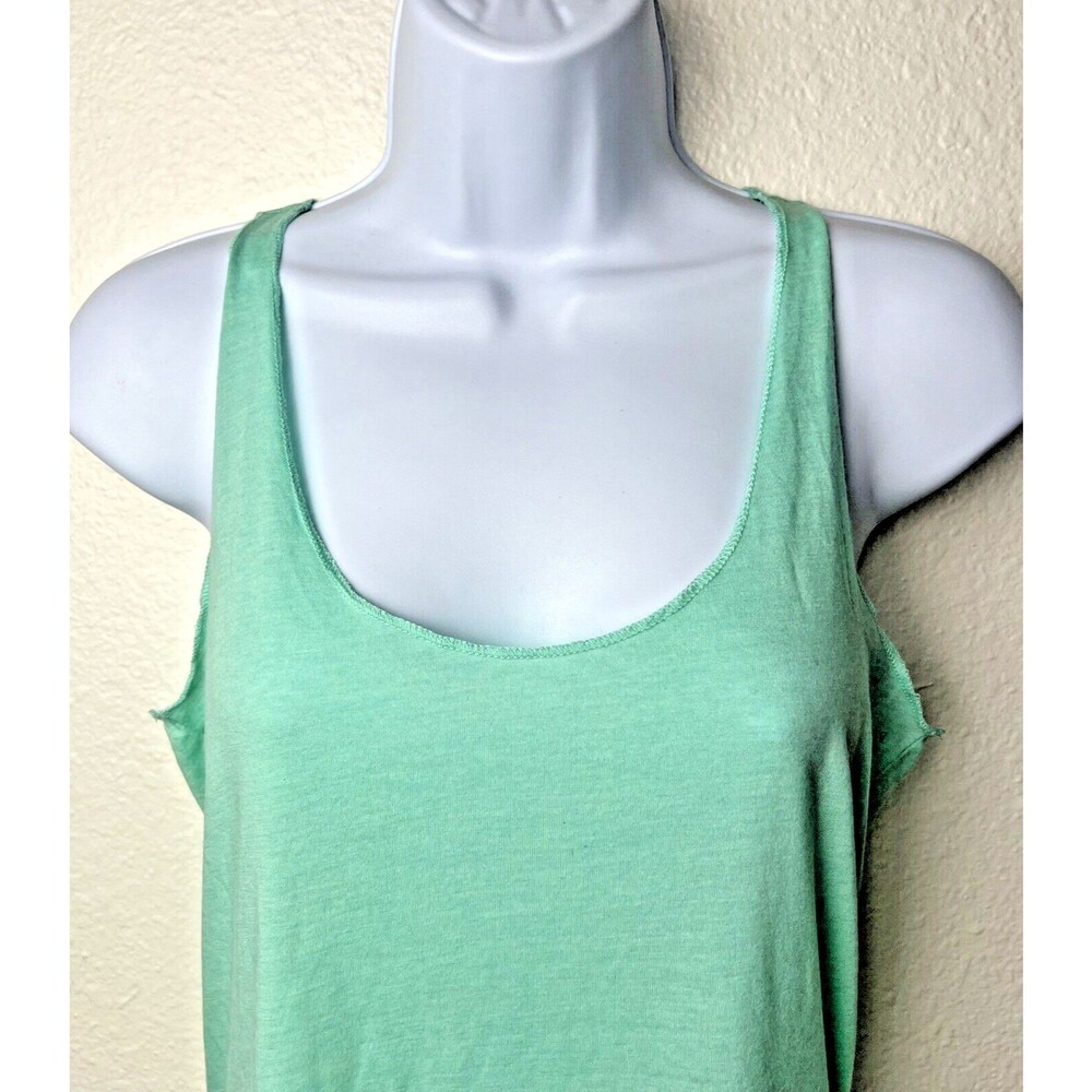 Women's Jersey Racerback Tank Top BELLA + CANVAS Shirt Sea Foam Teal Green New - Picture 4 of 9